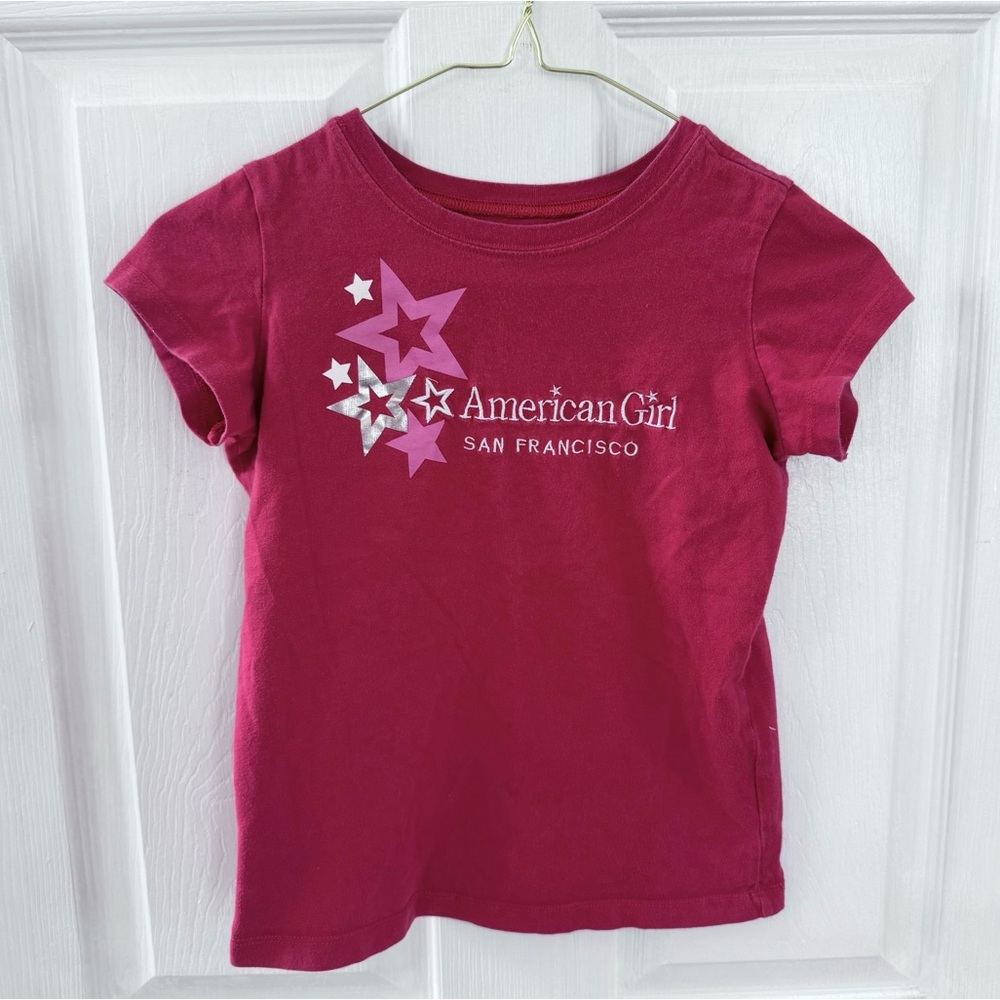 Vintage American Girl San Francisco Red T-Shirt Kids MEDIUM